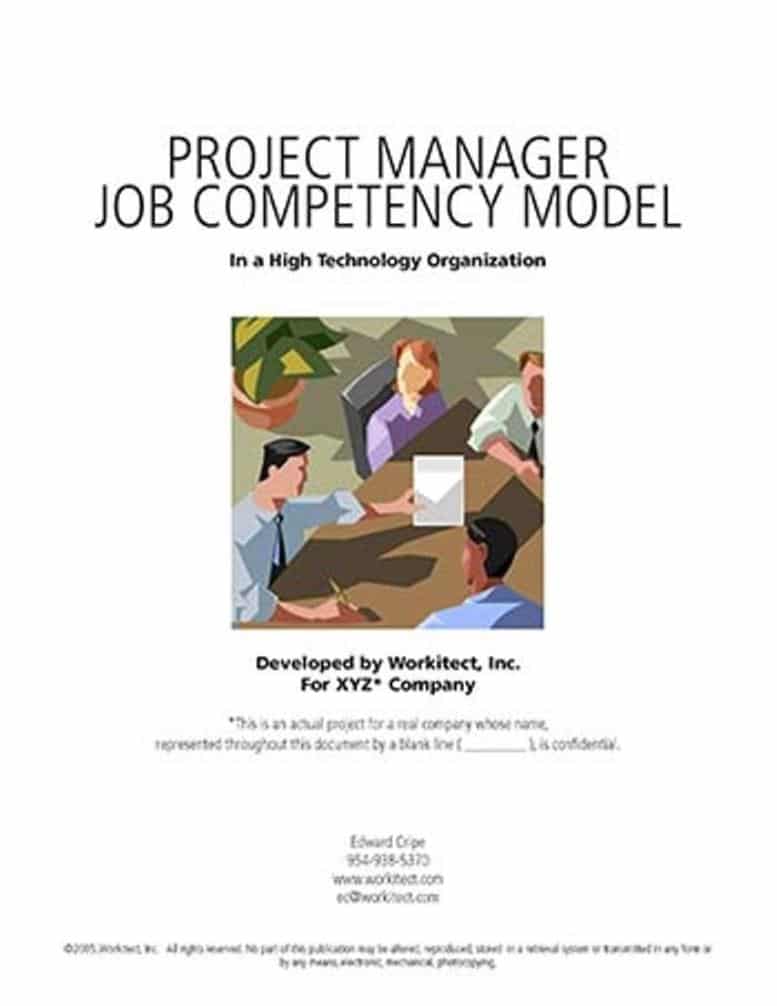 Project Manager Job Competency Model report